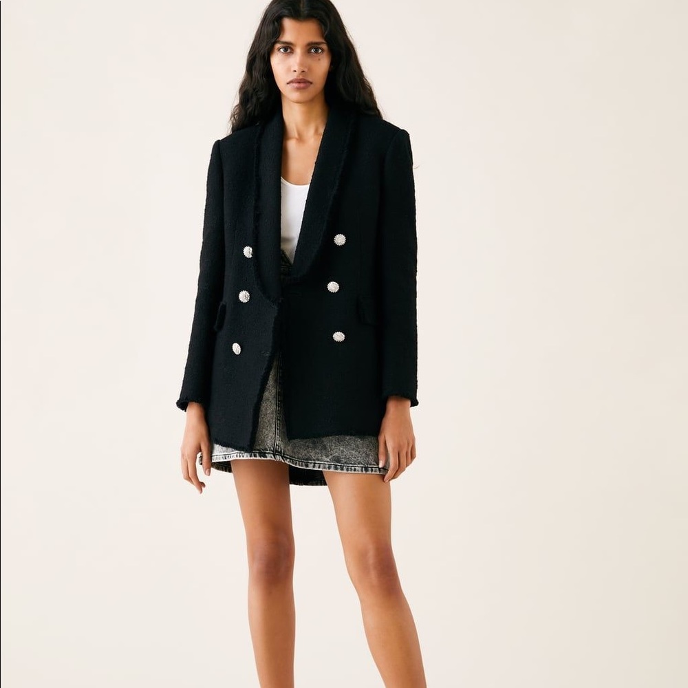 Zara Rhinestone Jewel Blazer